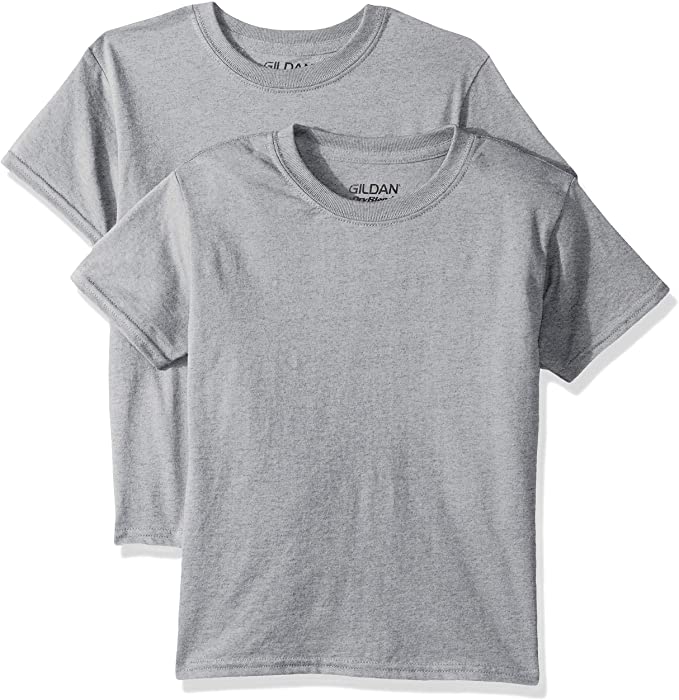 Gildan Kids' Big DryBlend Youth T-Shirt, 2-Pack