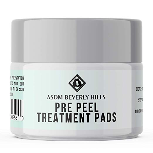 ASDM Beverly Hills Pre Peel Treatment- Professional Strength, Alcohol & Acetone Free, Works Great on All Chemical Peels with Exfoliant Glycolic Acid and Lactic Acid – 40 Treatments