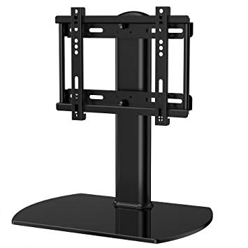 Fitueyes Universal TV Stand/Base Swivel Tabletop TV Stand with mount for up to 37 inch Flat screen Tvs/xbox One/tv Component/Vizio Tv (TT104001GB)