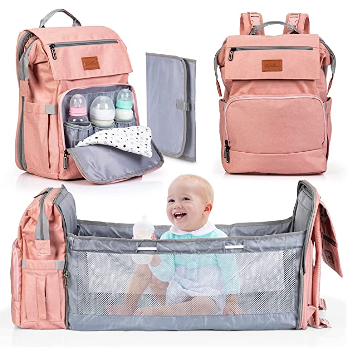 Pillani Baby Diaper Bag Backpack - Baby Bag for Boys & Girls, Baby Diaper Backpack with Changing Station-Baby Registry Search