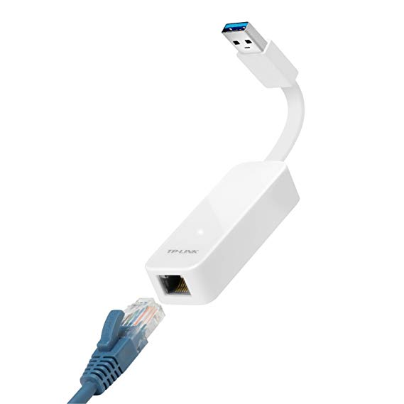 TP-Link UE300 (UK) USB 3.0 to Gigabit Ethernet Network Adapter (Add Wired Connectivity to Your Ultrabook, Chromebook, Laptop, Desktop or Any Other Device)