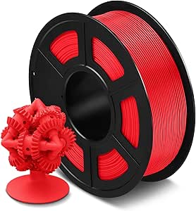 SUNLU ASA Filament 1.75mm, UV/Rain/Heat Resistant Tough 3D Printer Filament, Great for Printing Outdoor Functional Mechanical Parts, 0.9kg Spool (1.98lbs), 340 Meters, Red