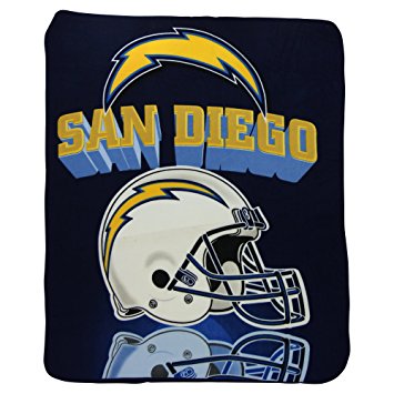 Northwest San Diego Chargers Gridiron Fleece Throw