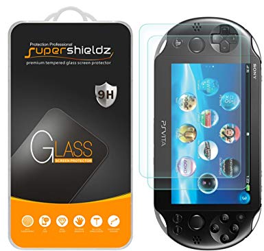 [2-Pack] Supershieldz for Sony PlayStation Vita PCH-1000 / PS Vita PSV 1000 [Tempered Glass] Screen Protector, Anti-Scratch, Anti-Fingerprint, Bubble Free, Lifetime Replacement Warranty