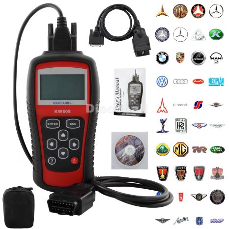 Discoball® KW808 Diagnostic Scan Tool Vehicles Car Fault Code Reader EOBD OBD2 same as AUTEL MS509