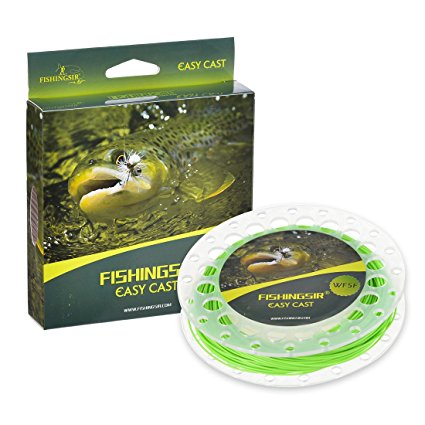 FishingSir Weight Forward Floating Fly Fishing Line 100ft -WF3F 4F 5F 6F 7F 8F