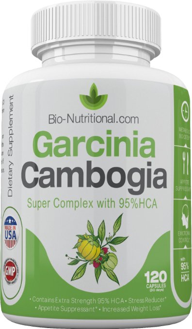 120 Capsules of Pure Max Strength 95% HCA Garcinia Cambogia Super Complex