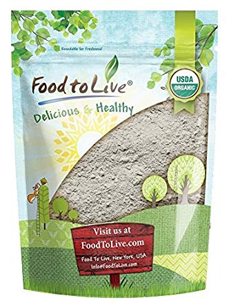 Organic Dark Rye Flour by Food to Live (Whole Grain, Non-GMO, Stone Ground, Kosher, Raw, Vegan, Bulk, Great for Baking Bread, Product of the USA) — 4 Pounds