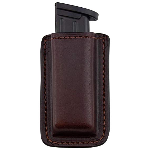 Relentless Tactical Leather Magazine Holder | Made in USA | Sizes to fit virtually Any 9mm .40 .45 or .380 Pistol Mag | Single or Double Stack | IWB or OWB