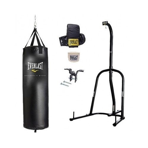 Everlast Single Station Heavy Bag Stand with Heavy Bag Kit
