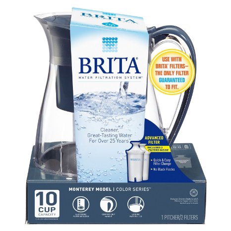 Brita Monterey Water Filtration System Charcol plus 2 filters