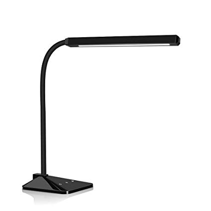 LED Desk Lamp, TOPELEK Lamp with 3 Color Modes x 5 Levels Dimmer Table Lamps 8W Eye-Care Dimmable Touch Sensitive Control Gooseneck Reading Lamp for Office, Home, Reading, Study, Work