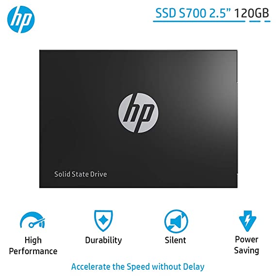 HP SSD S700 2.5 Inch 120GB SATA III 3D NAND Internal Solid State Drive (2DP97AA)