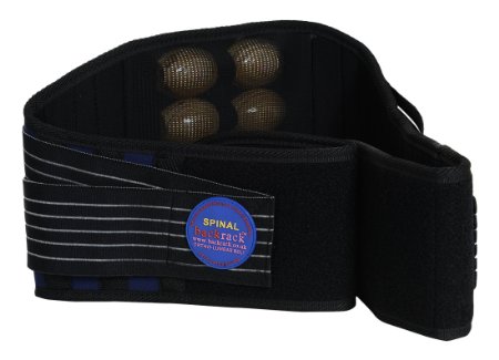 Back Supporting Lumbar Brace Belt By BackRack - Unique Patented Technology - The Result Of 40 Years Clinical Experience - Provides Perfect Support, Pain & Muscle Tension Relief - Perfect Tight Fit