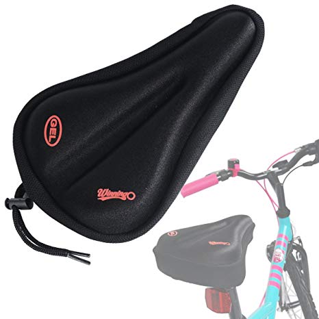 WINNINGO Child Bike Gel Seat Cushion, Child Cycling Saddle Cover Comfortable Small Bicycle Saddle Pad