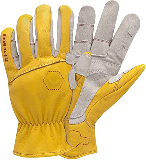 StoneBreaker Gloves Rancher Medium Work Glove, Medium, Yellow