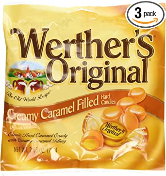 Werther's Original Creamy Caramel Filled Hard Candies (2.65oz) 3 Pack