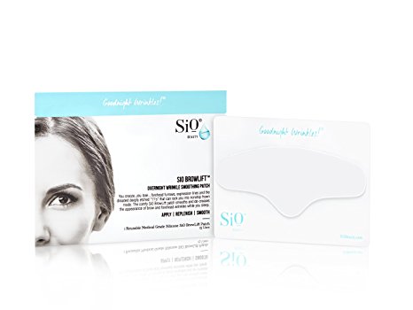 SiO BrowLift | Forehead Anti-Wrinkle Patch | Overnight Smoothing Silicone Patches For Forehead Furrows, Expression Lines And Creases