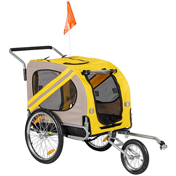 BuyHive Pet Bike Trailer Dog Cat Bicycle Carrier Stroller Jogger Shopping Cycling Wagon