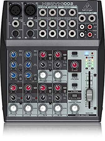 Behringer XENYX 1002 Premium 10-Input 2-Bus Mixer with XENYX Mic Preamps and British EQs