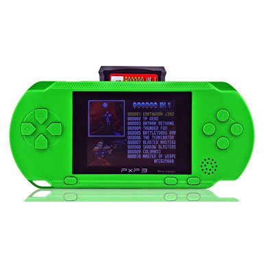 YANX PXP3 Game Console Handheld Protable 16bit Retro Video Game Player - Green