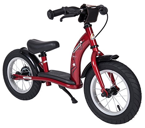 Bikestar 12 inch (30.5cm) Kids Balance Bike / Kids Running Bike - Classic - Red