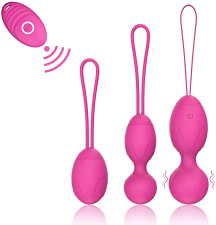Kegel Balls for Women, Kegel Weights Exercise for Tightening, Strengthen Bladder Control & Pelvic Floor Muscle Trainer with Remote Control, Kegel Products for Beginners to Advanced