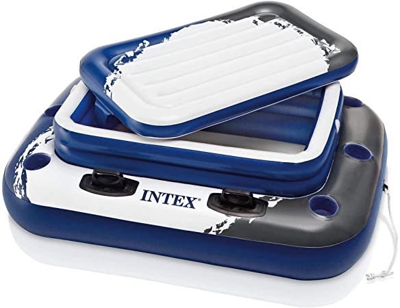 Intex Blue/White Plastic Inflatable Floating Ice Chest