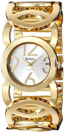 XOXO Women's XO5211 Gold-Tone Watch with Link Bracelet