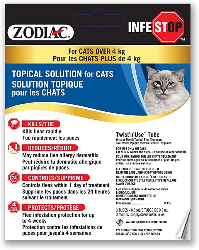 Zodiac Infestop for Cats Over 4KG