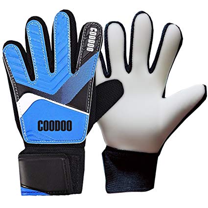 Kids & Youth Soccer Goalkeeper Gloves (Size 5-7), Junior Indoor & Outdoor Goalie Gloves for Girls and Boys, 3 mm Strong German Latex Palm, Supportive Wrist Straps, Secure and Comfortable
