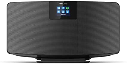 Philips Audio DAB   Radio M2805/10 Internet Radio (DAB /FM, Wi-Fi, Multi-Pairing Bluetooth, Spotify Connect, Alarm Function, Stereo Sound, TFT Display, Slim Design), Black – 2020/2021 Model