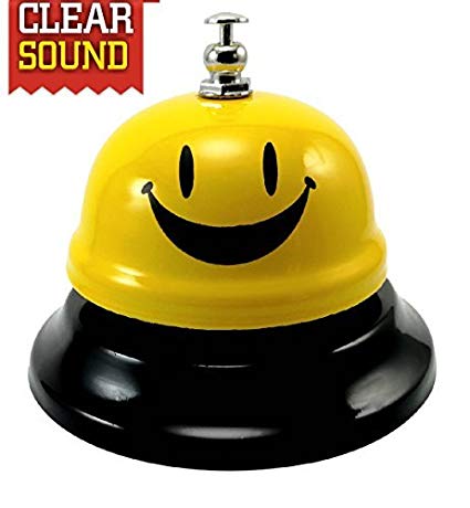 FOX CALL BELL Call Bell Smile High Loud Nickel-Diameter/Call Bell for Customers, Seniors, Desk, Reception, Cafe&Restaurant,Tip, Pet, Kitchen, Office/Ring For Smile [Unbreakable]