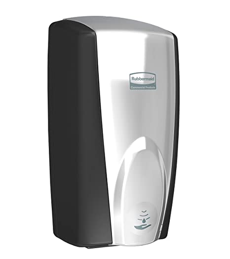 Rubbermaid Commercial Auto Foam Soap Dispenser, Black/Chrome, FG750411