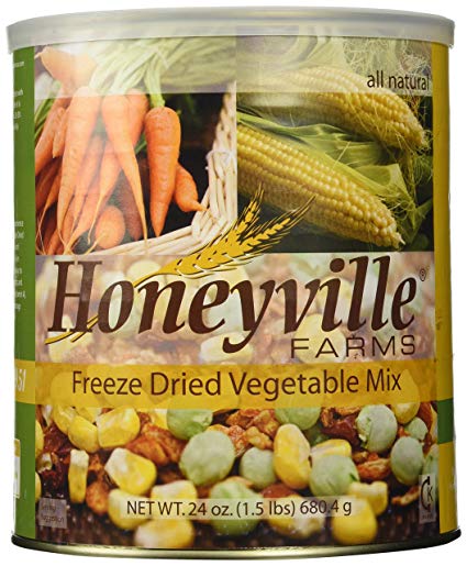 Freeze Dried Vegetable Mix - 1.5 Pound Can