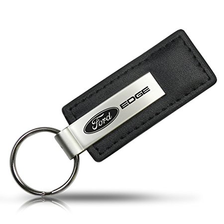 Ford Edge Black Leather Key Chain