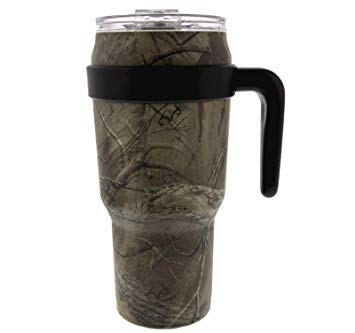REDUCE COLD-1 Stainless Steel 40oz Extra Large Vacuum Insulated Thermal Mug, 3-in-1 Lid and Handle - Ideal for Coffee or Water, Powder Coat (Realtree Camo), Great for Home/Travel, Straw Not Included