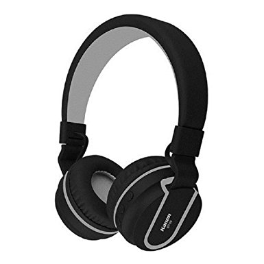 Kanen New BT-05 Headset Foldable Headphone Microphone, Adjustable Stereo Headset Adult / Child, Smartphone Tablet PC iPhone iPod iPad (Black)