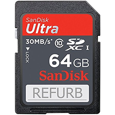 SanDisk Ultra 64GB SDXC Class 10/UHS-1 Card SDSDU-064G-U46 (Certified Refurbished)