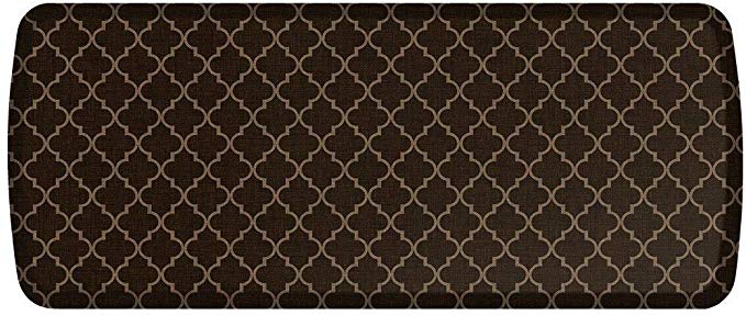 GelPro Elite Premier Anti-Fatigue Kitchen Comfort Floor Mat, 20x48”, Lattice Java Stain Resistant Surface with Therapeutic Gel and Energy-return Foam for Health and Wellness
