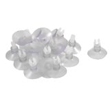 Jardin Suction Cup Airline Tube 20-Piece HoldersClipsClamps for Aquarium Clear