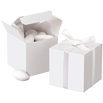 Wilton White Square Favor Box Kit, 100 Count, 1006-0631