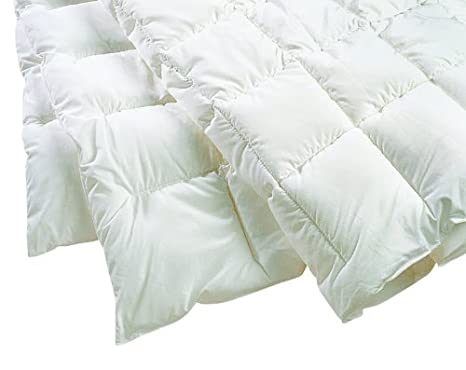Dust Mite- and Allergen-Proof Lightweight Comforter; “Premium Microfiber” (Queen; White)