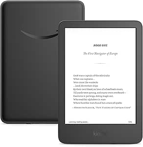 New Amazon Kindle (16 GB) - Lightest and most compact Kindle, with glare-free display, faster page turns, adjustable front light, and long battery life - Black   3 Months Free Kindle Unlimited (with auto-renewal)