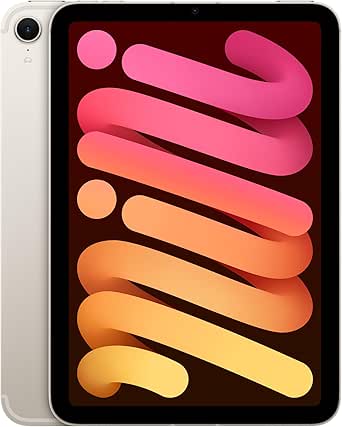 New Apple iPad Mini (A17 Pro): Apple Intelligence, 8.3-inch Liquid Retina Display, 512GB, Wi-Fi 6E   5G Cellular, 12MP Front/12MP Back Camera, Touch ID, All-Day Battery Life — Starlight