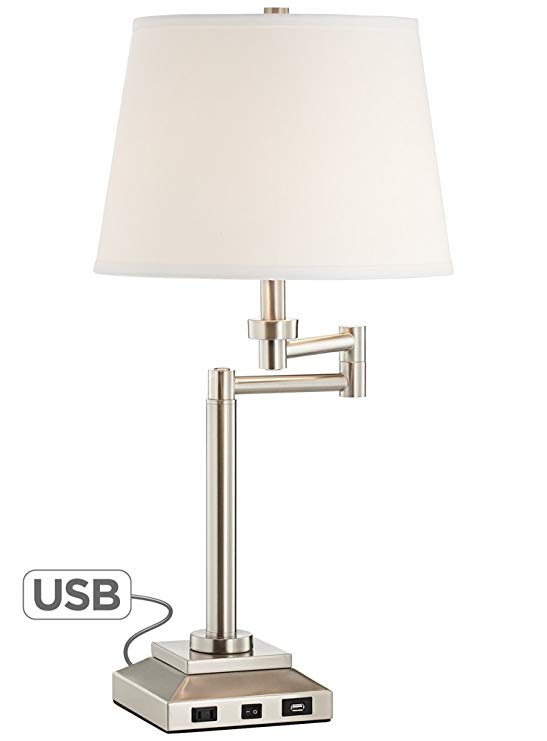 Camber Workstation Desk Lamp with Outlet and USB Port