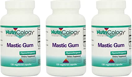 Mastic Gum, 120 Vegetarian Capsules - 3 Pack