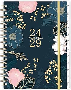 Monthly Planner 2024-2029 - 5 Year Monthly Planner/Calendar 2024-2029, July 2024 - June 2029, 6.4" x 8.5", 60 Monthly Planner with Tabs, Double-Side Pocket, Holidays, Notes Pages, Elastic Closure