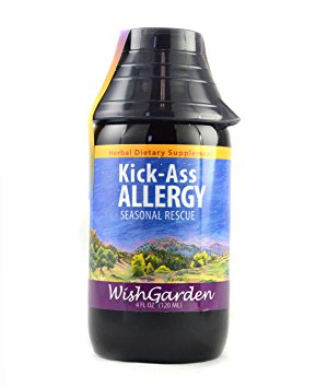 WishGarden Herbs - Kick-Ass Allergy, Organic Herbal Allergy Supplement, Supports Immune Response to Seasonal Allergies (4 oz)