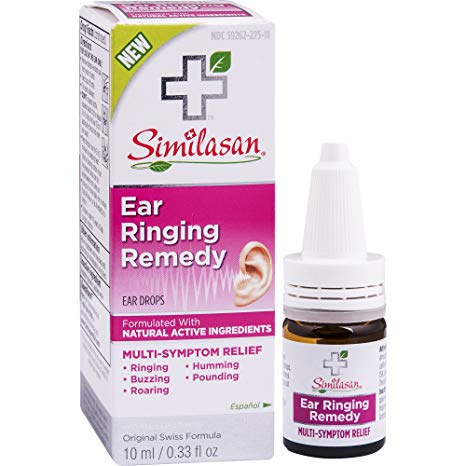 Similasan Ear Ringing Remedy Drops 0.33 Ounce, for Temporary Multi-Symptom Relief from Noise in The Ears, Ringing Ears, Buzzing Ears, Roaring Ears, Humming Ears, and Other Sounds in The Ears